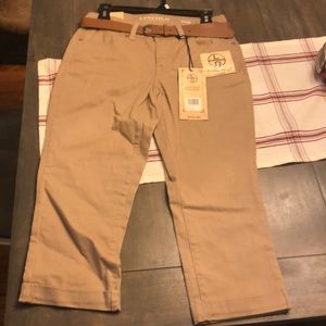 Khaki Capri